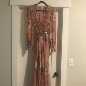 Flowy Floral Maxi Dress - The Singing Sparrow